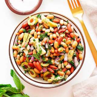 Mediterranean Three Bean Salad Recipe