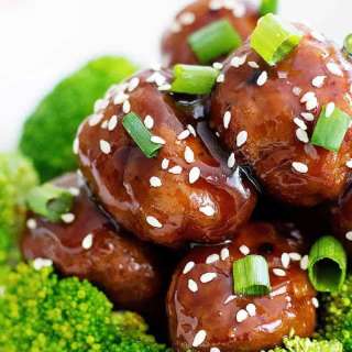 Ginger Garlic Chicken Meatballs