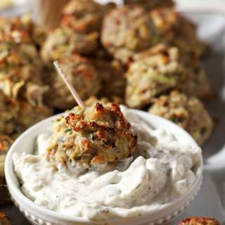Baked Turkey Zucchini Meatballs