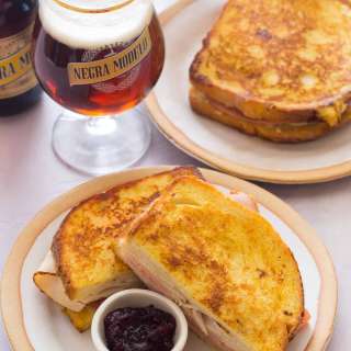 Monte Cristo Sandwich with Cranberry Jam
