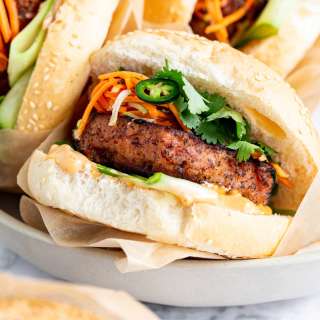 Plant-Based Banh Mi Burger