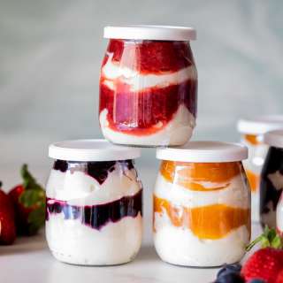 Easy breakfast yogurt and fruit cups