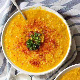 Turmeric Red Lentil Soup Recipe