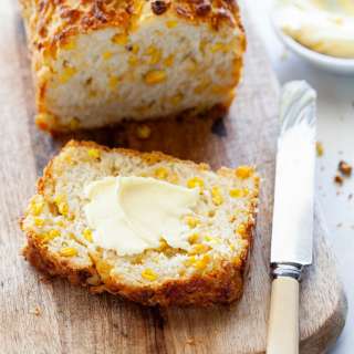 Easy cheesy corn beer bread