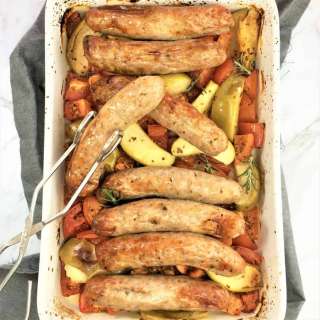 Sausage Bake with Tomato & Apple
