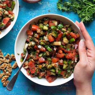 Turkish Tomato Salad Gavurdagi