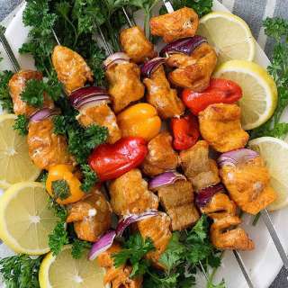 Grilled Salmon Shish Kabobs