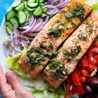 Greek Salmon Salad Recipe