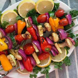 Veggie Shish Kabob with Thyme and Garlic