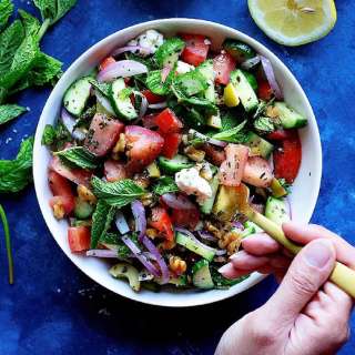 Cucumber Tomato Feta Salad