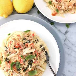 Creamy Crab Pasta with Chilli and Basil