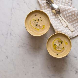 Roasted Cauliflower and Parsnip Soup