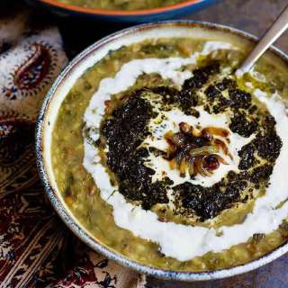 Persian Eggplant Soup - Ash-e Bademjan
