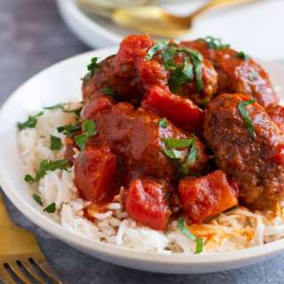Soutzoukakia Greek Baked Meatballs in Tomato Sauce
