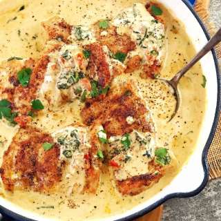 Creamy Tuscan Chicken Thighs