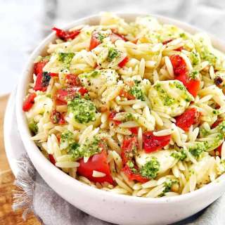 Pesto Orzo Salad with Rocket (Arugula)