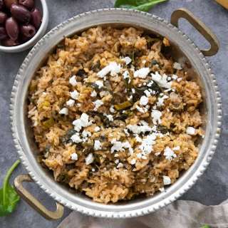 Spanakorizo Greek Spinach Rice Recipe