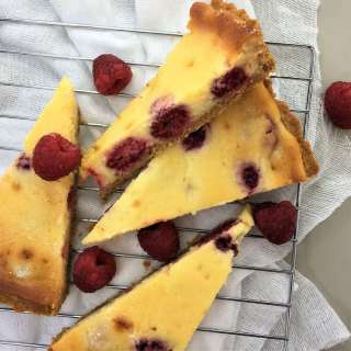 Lemon & Raspberry Mascarpone Tart