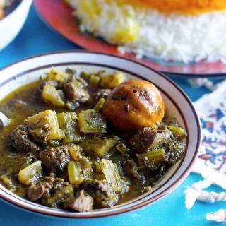 Persian Celery Stew - Khoreshte Karafs