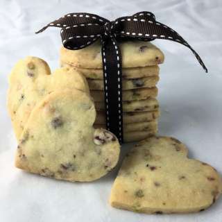 Melt & Mix Shortbread Cookies - Cranberry White Choc & Pistachio - Edible Gifts