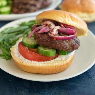 Mediterranean Grilled Lamb Burgers