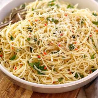 Quick Angel Hair pasta Salad With Chilli