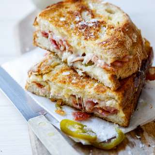 Bacon jalapeño grilled cheese