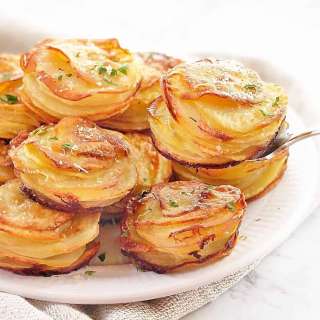 Cheesy Mini Gratin Dauphinois Potato Stacks
