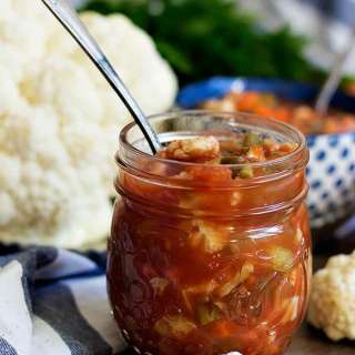 Persian Pickles with Tomatoes - Torshi Mashhadi