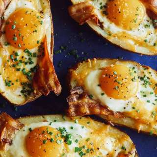 Twice Baked Breakfast Potatoes