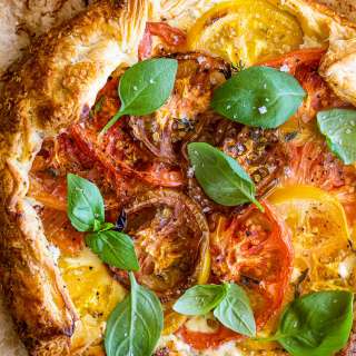 Easy tomato galette