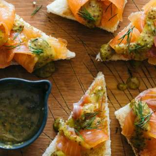 DIY Gravlax with a Whole Grain Mustard Sauce