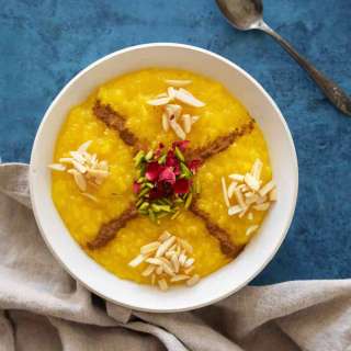 Sholeh Zard Persian Saffron Rice Pudding