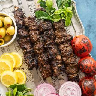 Kabob Torsh - Persian Pomegranate Walnut Kabobs