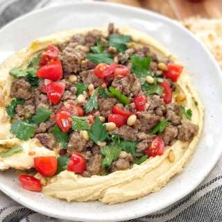 Moroccan Lamb Mince with Hummus