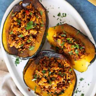 Mediterranean Stuffed Acorn Squash