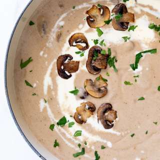 Creamy mushroom soup