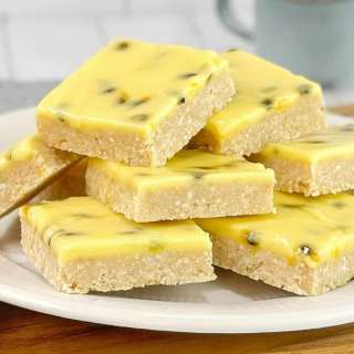 Easy Passionfruit Slice - No Bake
