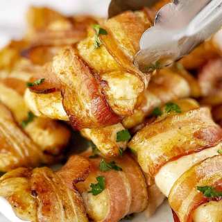 Bacon Wrapped Chicken Thighs + Video