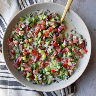 Middle Eastern Tahini Salad