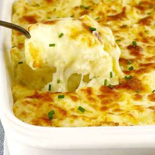 Twice Baked Mashed Potatoes