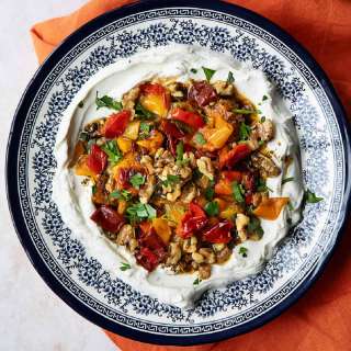 Labneh Dip with Roasted Peppers