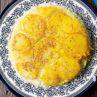 Persian Potato Tahdig Recipe