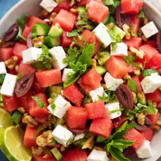Watermelon Salad with Feta and Mint