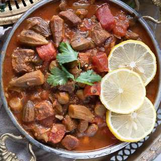 Bamya (Middle Eastern Okra Stew)