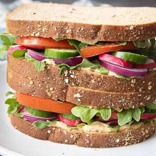 Veggie Hummus Sandwich