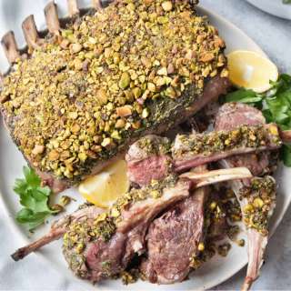 Herb Crusted Roasted Rack of Lamb