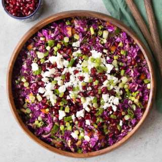Red Cabbage Pomegranate Salad