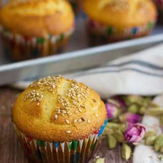 Cake Yazdi - Persian Cardamom Muffins