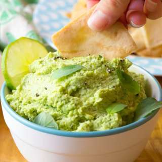 Creamy Avocado Edamame Hummus